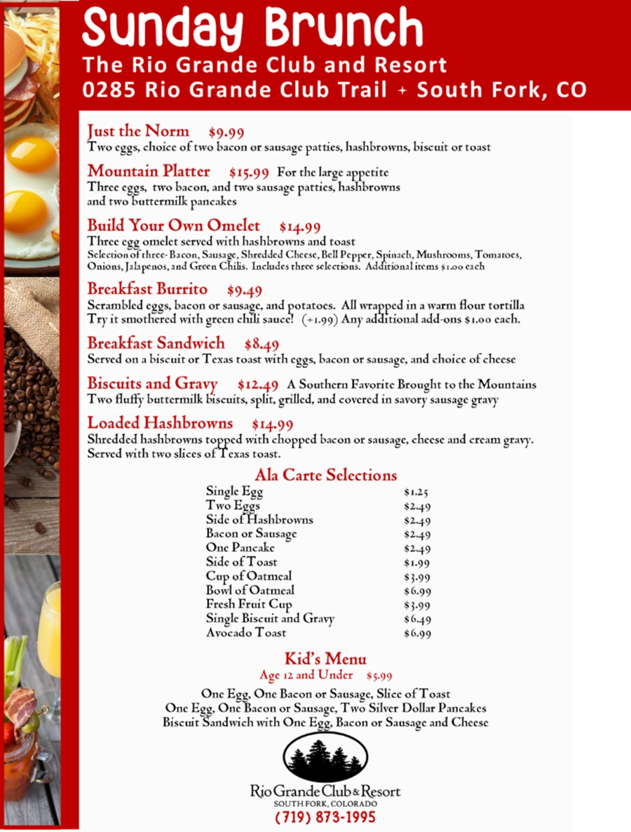 Sunday Brunch Revised 2.21.25 Sunday Brunch Revised 2.21.25